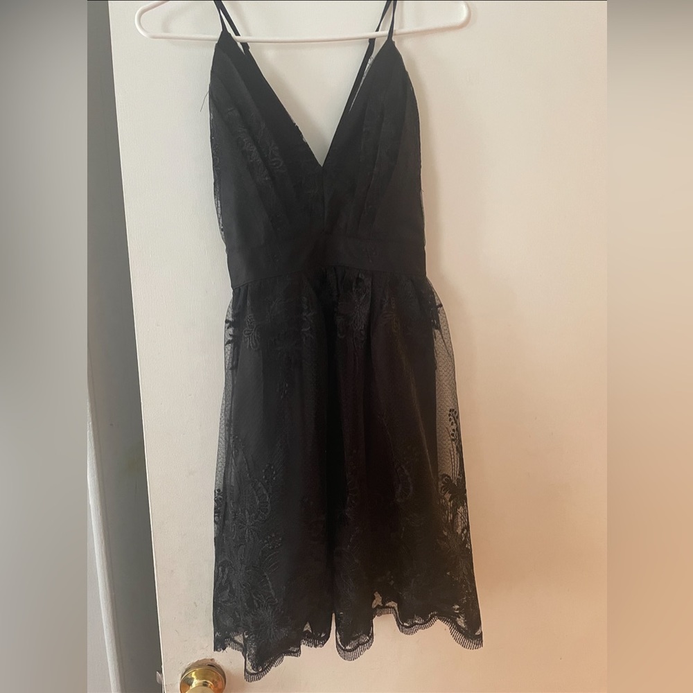 Cross back mini dress